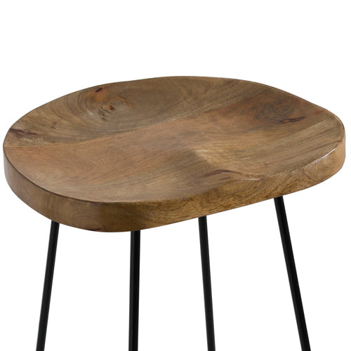 hardwood-Metal-Bar Stool