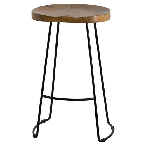 hardwood-Metal-Bar Stool