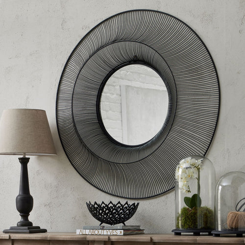 Chico Black Large Wire Mirror