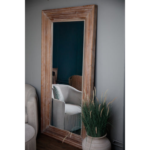 Newby Washed Wood Large Mirror - In a Decorative Setting