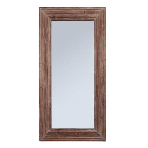 Newby Washed Wood Large Mirror - Full Front View