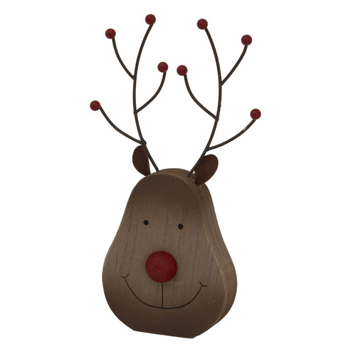 Rustic Standing Rudolf Decoration