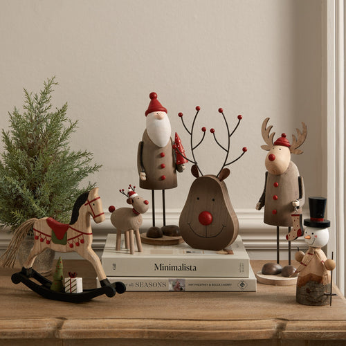 Rustic Standing Rudolf Decoration