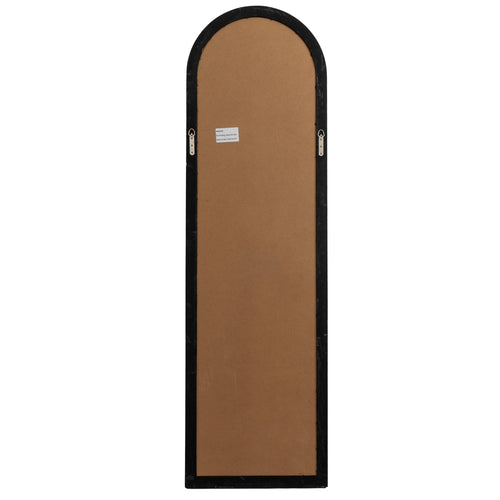 Brown garment bag with black trim on a white background