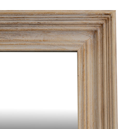 Wooden picture frame corner on a white background