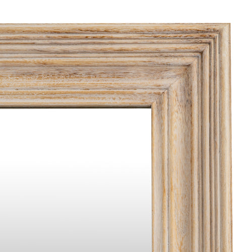 Wooden picture frame with a white background