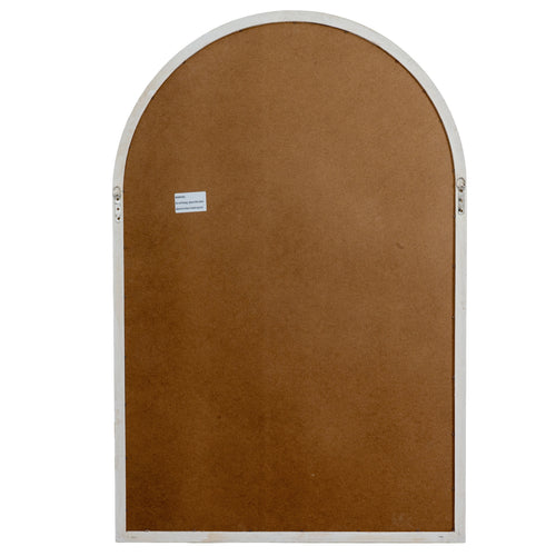 Brown bulletin board with a white frame on a white background